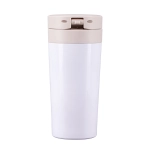 Kubek termiczny Casper z logo, 350 ml, biały