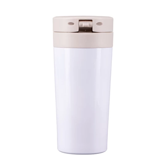 Kubek termiczny Casper z logo, 350 ml, biały