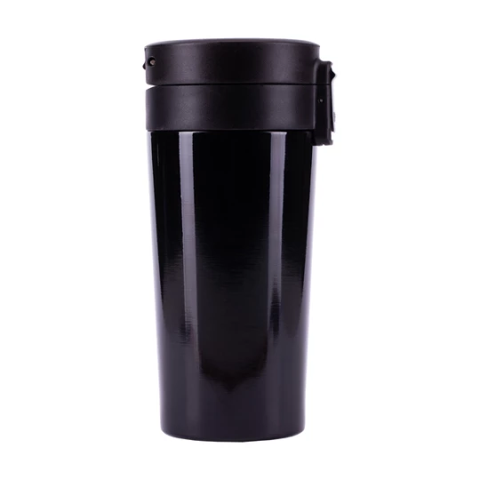 Kubek termiczny Casper z logo, 350 ml, czarny