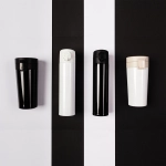 Kubek termiczny Casper z logo, 350 ml, czarny