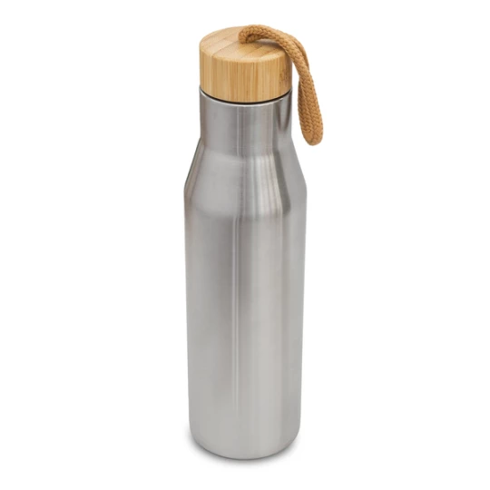 Butelka termiczna z logo Lavotto 500 ml, srebrny