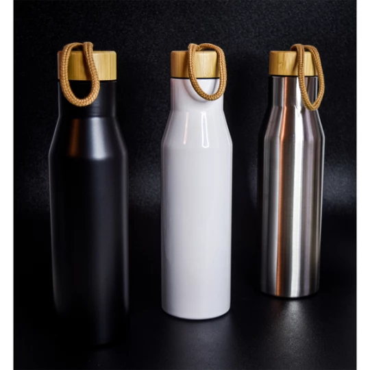 Butelka termiczna z logo Lavotto 500 ml, czarny