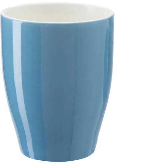 Reklamowy błękitny kubek ceramiczny 350 ml