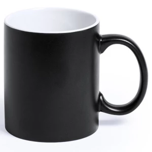 Kolorowy kubek ceramiczny z białym wnętrzem 330 ml