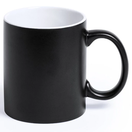 Kolorowy kubek ceramiczny z białym wnętrzem 330 ml