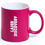 Kolorowy kubek ceramiczny z białym wnętrzem 330 ml