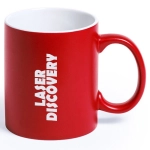 Kolorowy kubek ceramiczny z białym wnętrzem 330 ml