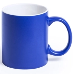 Kolorowy kubek ceramiczny z białym wnętrzem 330 ml