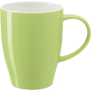 Reklamowy jasnozielony kubek ceramiczny 350 ml