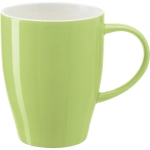Reklamowy jasnozielony kubek ceramiczny 350 ml