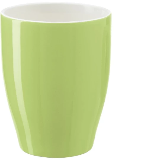 Reklamowy jasnozielony kubek ceramiczny 350 ml