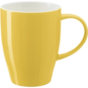 Reklamowy żółty kubek ceramiczny 350 ml