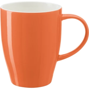 Reklamowy pomarańczowy kubek ceramiczny 350 ml