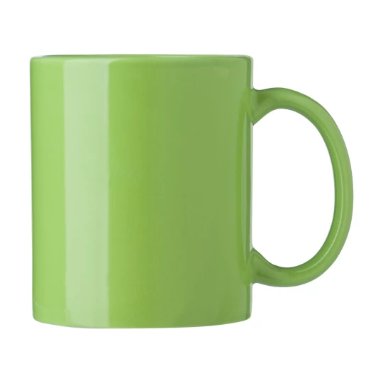 Kubek reklamowy, ceramiczny 300 ml, jasnozielony