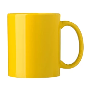 Kubek reklamowy, ceramiczny 300 ml, żółty