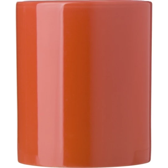 Kubek reklamowy, ceramiczny 300 ml, pomarańczowy