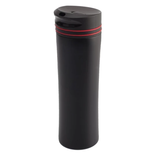 Reklamowy Kubek Termiczny Lahti 450 ml, czerwony
