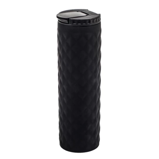 Kubek termiczny z nadrukiem Tallin 450 ml, czarny