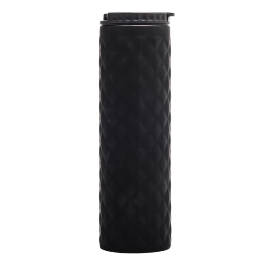 Kubek termiczny z nadrukiem Tallin 450 ml, czarny