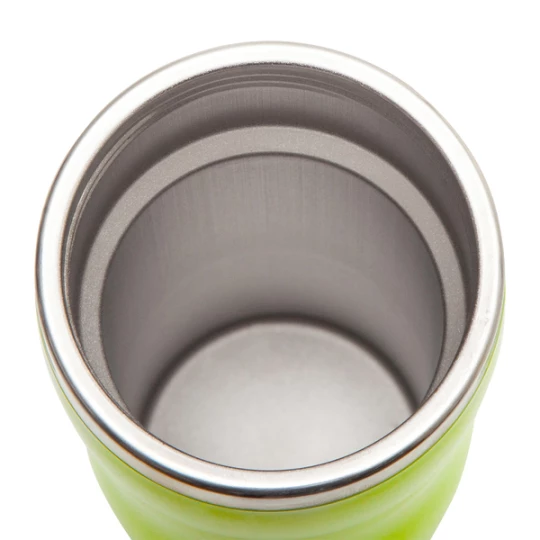 Kubek izotermiczny z logo Skien 350 ml, zielony