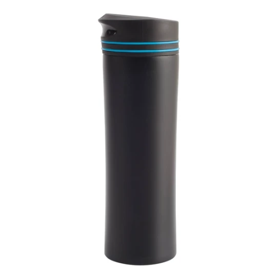 Reklamowy Kubek Termiczny Lahti 450 ml, jasnoniebieski