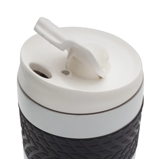 Kubek termiczny z nadrukiem Offroader 200 ml, biały