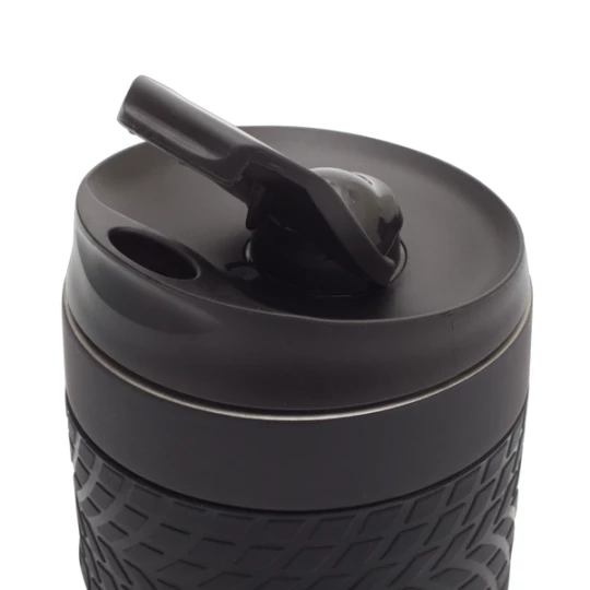 Kubek termiczny z nadrukiem Offroader 200 ml, czarny